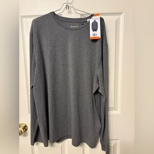 NWT Boston Traders Long sleeve Tee shirt - Gray  - XXL